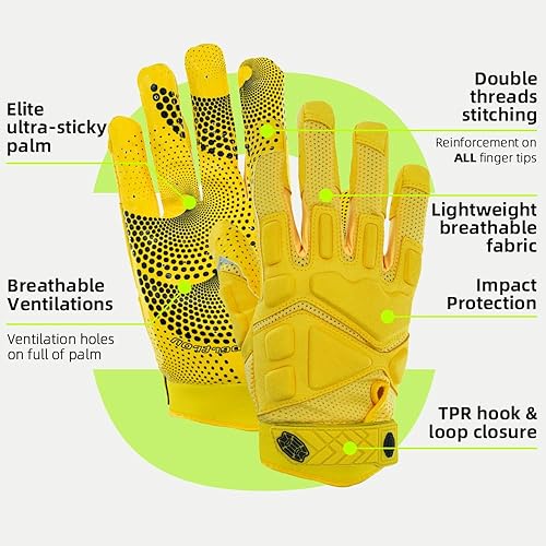 Vista 30 de Seibertron Pro 3.0 Elite - Guantes de fútbol para jóvenes y adultos Tamaño adulto rojo