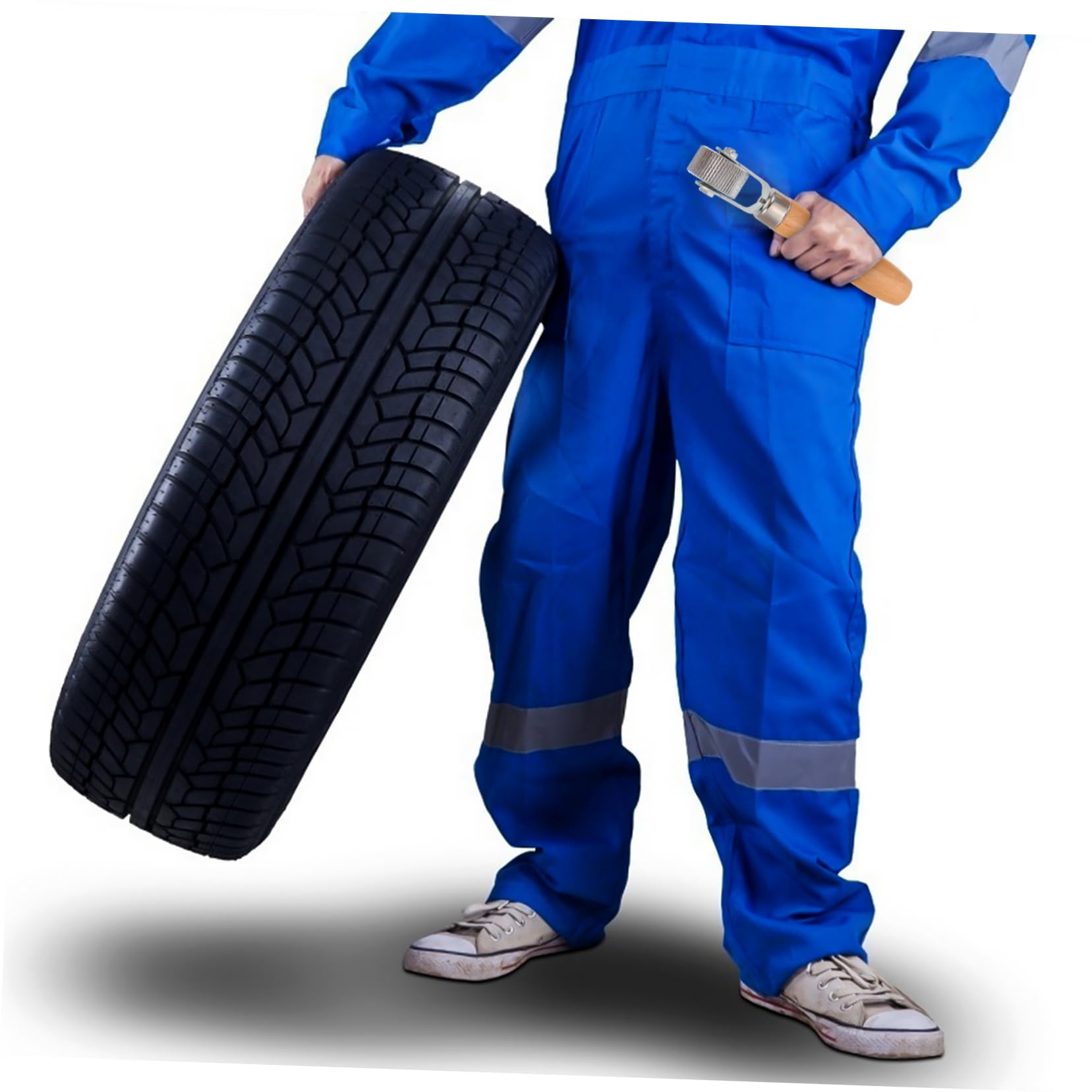 Cabilock Rodillos de Presión para Reparación de Neumáticos de Coche, Herramienta Ligera Alta Dureza Material Sintético, Pack de 3 Piezas para Uso en Reparación de Ruedas