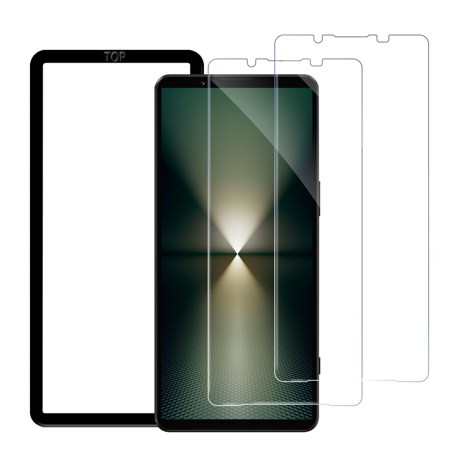 Amazon | SijiRuge Xperia 1 VI / 1 VII 用 ガラスフィルム【2枚入り