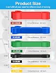 WSAKOUE Pull Up Bands, Resistance Bands Set for Men & Women, Exercise Workout Bands for Working Out, Body Stretching, Physical Therapy, Muscle Training
