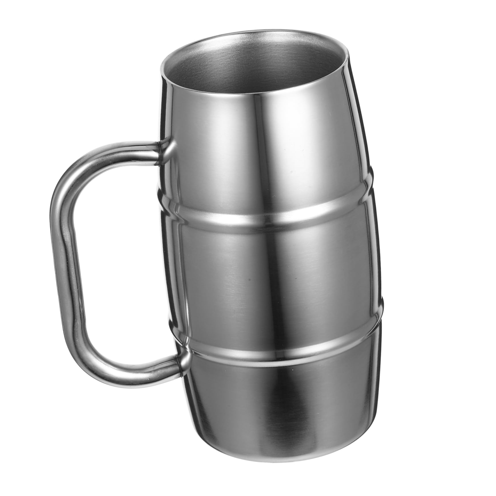 2 Stück Bierbecher mit Doppelwandiger Isolierter Cocktailbecher für Partys Festivals Bars Stylisches Trinkglas für Kalte Heiße Getränke
