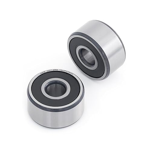 Miniatura 50 de XIKE 2 Pcs 3300-2RS/5300-2RS Sealed Angular Contact Ball Bearing 10x35x19mm Double Row, Fits DIY/CNC/Motor/Auto A/C, Water