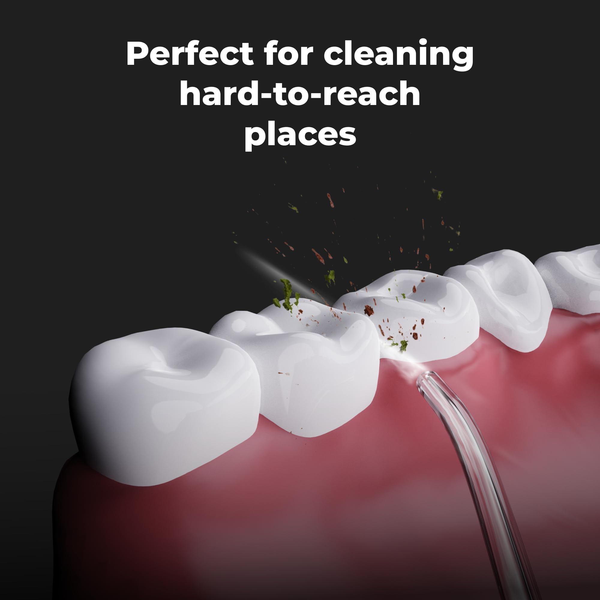 AENO Irrigateur dentaire DI1 - 12 scénarios de fil dentaire, 4 modes, 3 intensités, batterie de 85 jours, réservoir amovible de 200 ml, buses incluses: standard, langue, orthodontique, parodontale