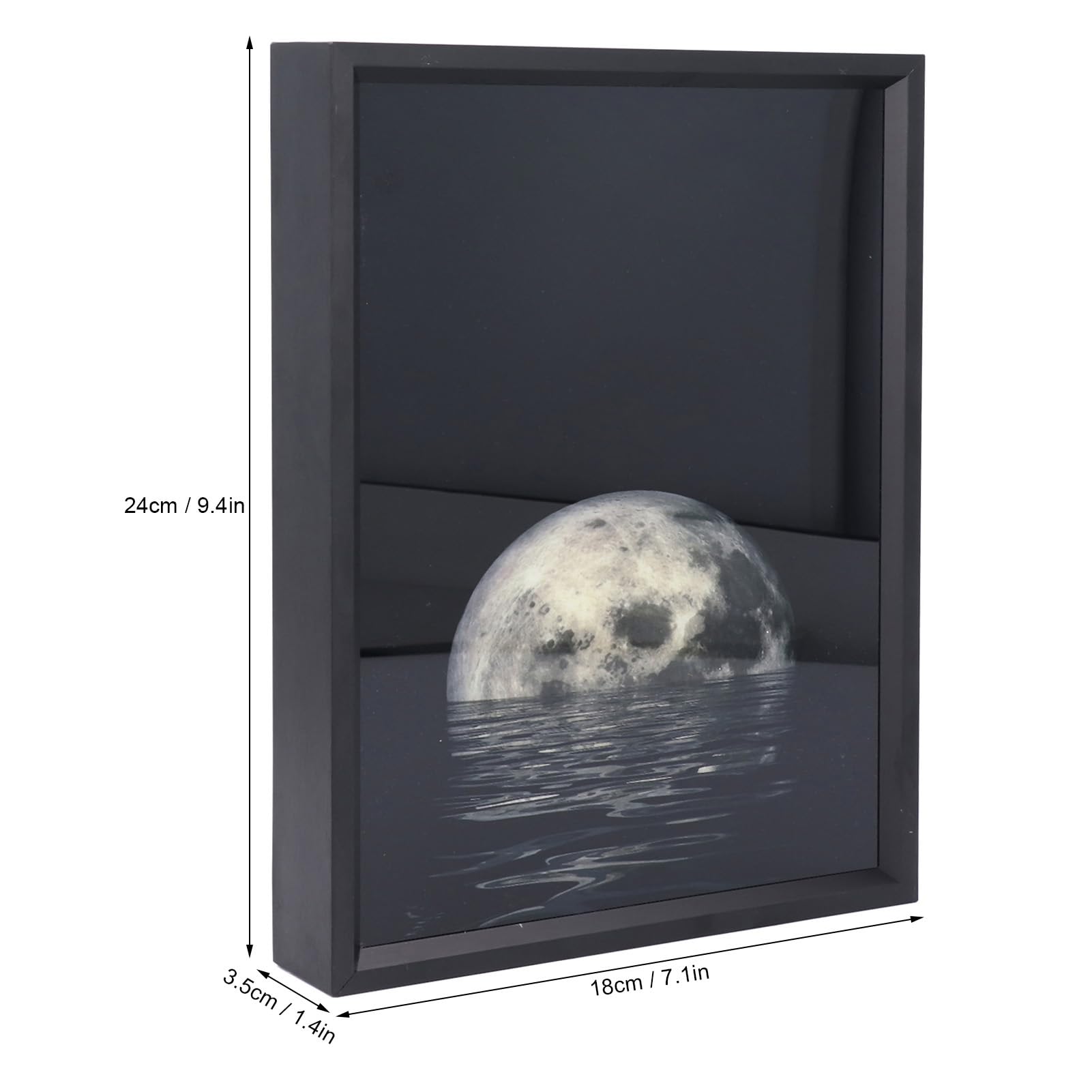 Cassa Bluetooth Luce Notturna con Design Quadro Artistico, Bagliore | Lampada con altoparlante wireless BT, alimentata tramite USB, per camera da letto, regalo romantico per uomini e donne