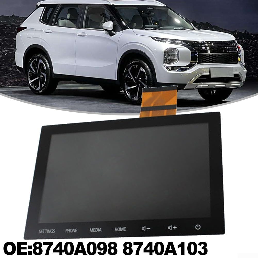 Zilimontt 8-calowy ekran dotykowy nawigacji radiowej z wyświetlaczem LCD do Mitsubishi Outlander 2020 2021 2022, OEM: 8740A098, 8740A103
