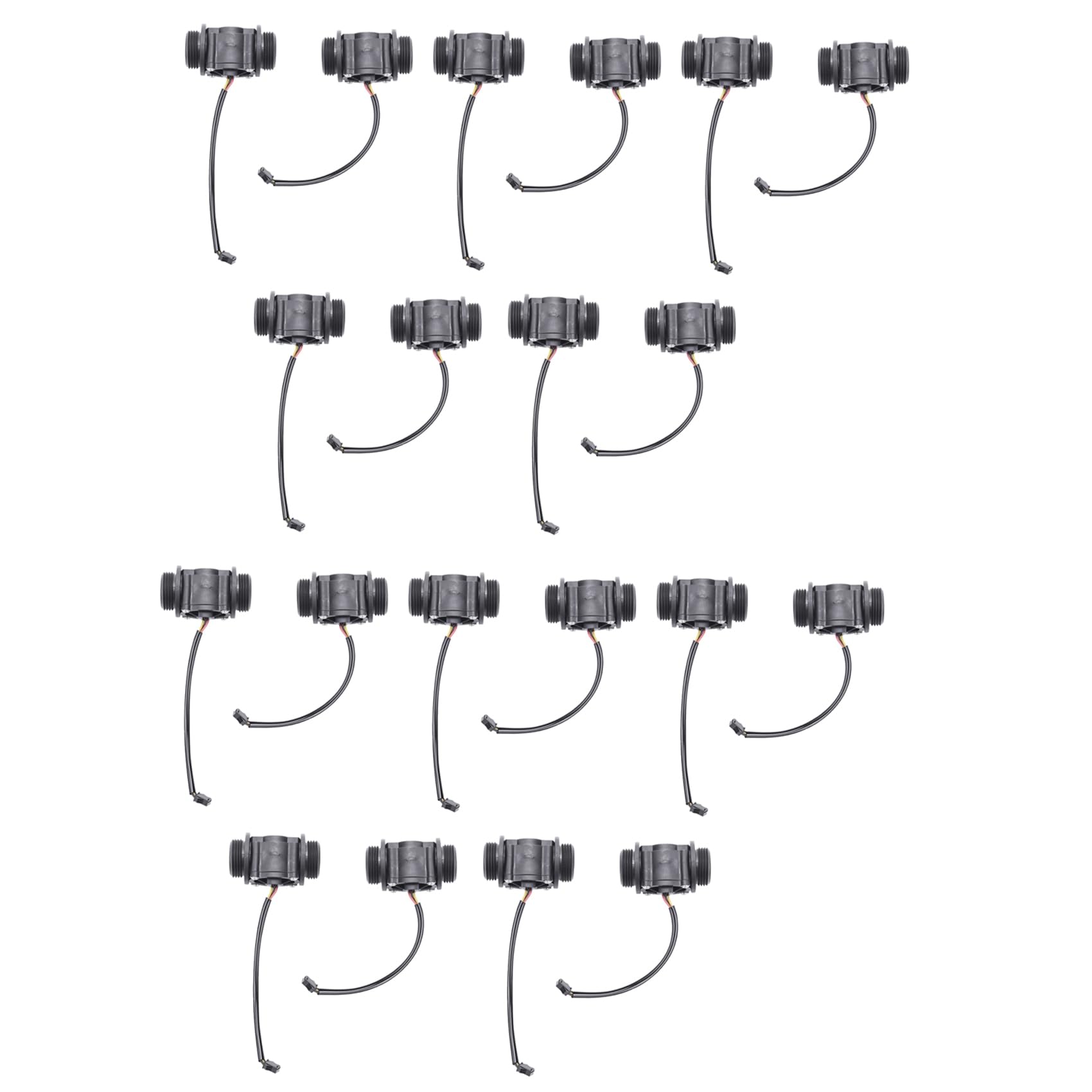 Jnchdghwa Black 20Pcs Water Sensor Meter Water Meter Sensor Flowmeter Water Sensor Counter Indicator Fs400a G1 Dn25
