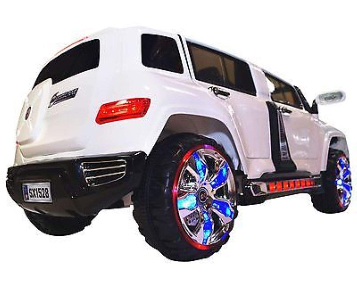 Megastar - Ride On 12v Limousine Style 2 Seater Openable 4 Doors