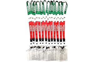 12 PACK Mexico Flag Lanyard Keychain with Quick Release Snap Buckle and Metal Clasp
