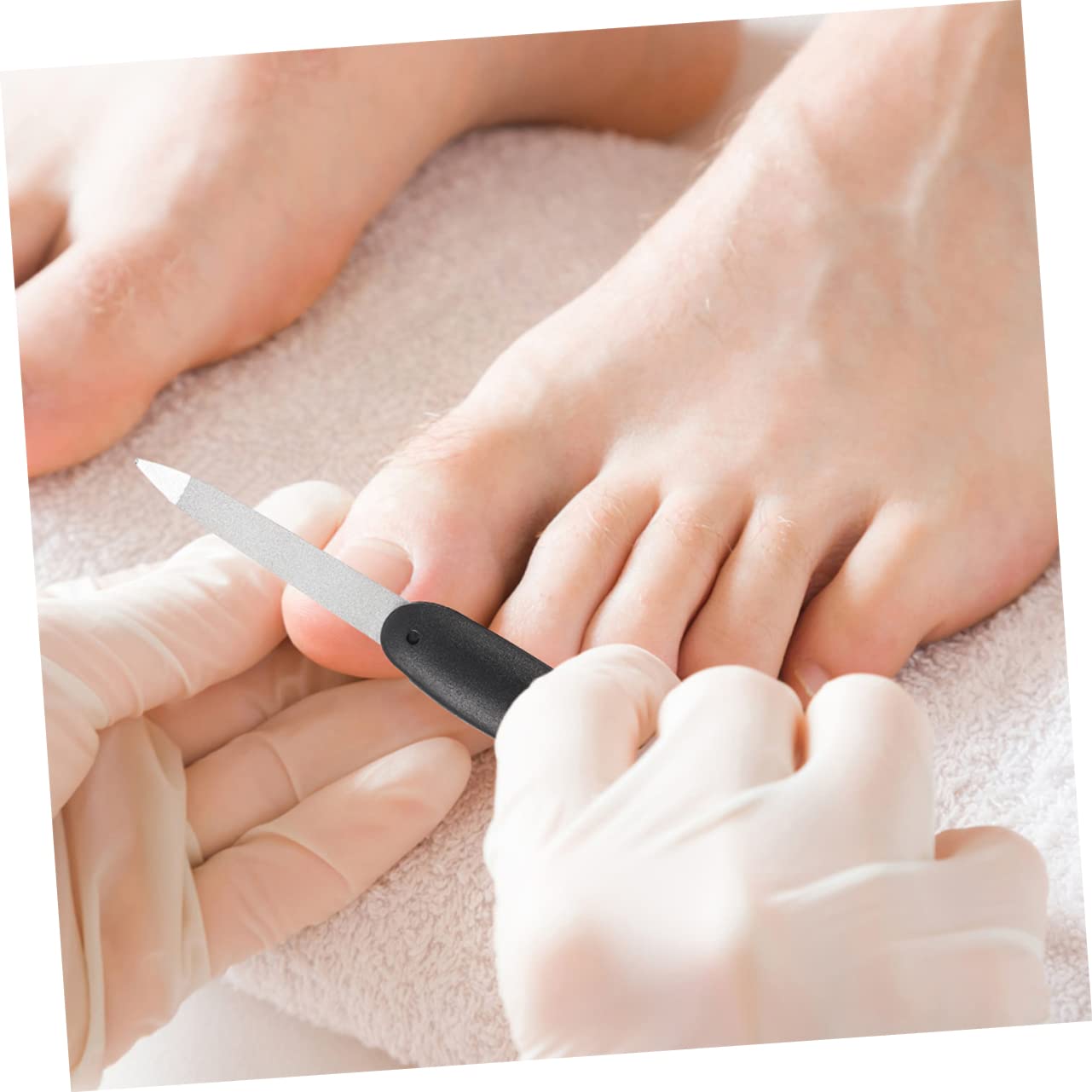 minkissy 40pezzi Limette Per Unghie Pieghevoli Metallo Strumenti Per Manicure Doppia Faccia Design Portatile e Pratico Per Unghie Per Casa e Viaggi