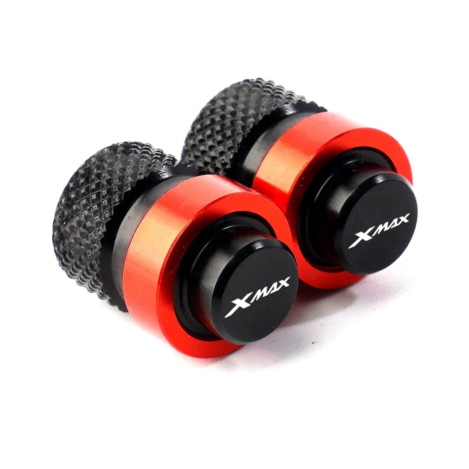 Bouchons De Valve De Pneu Pour Moto Yamaha XMAX - Lot De 2, Métal, Couleur Gris - Accessoire Décoration Et Protection - 13