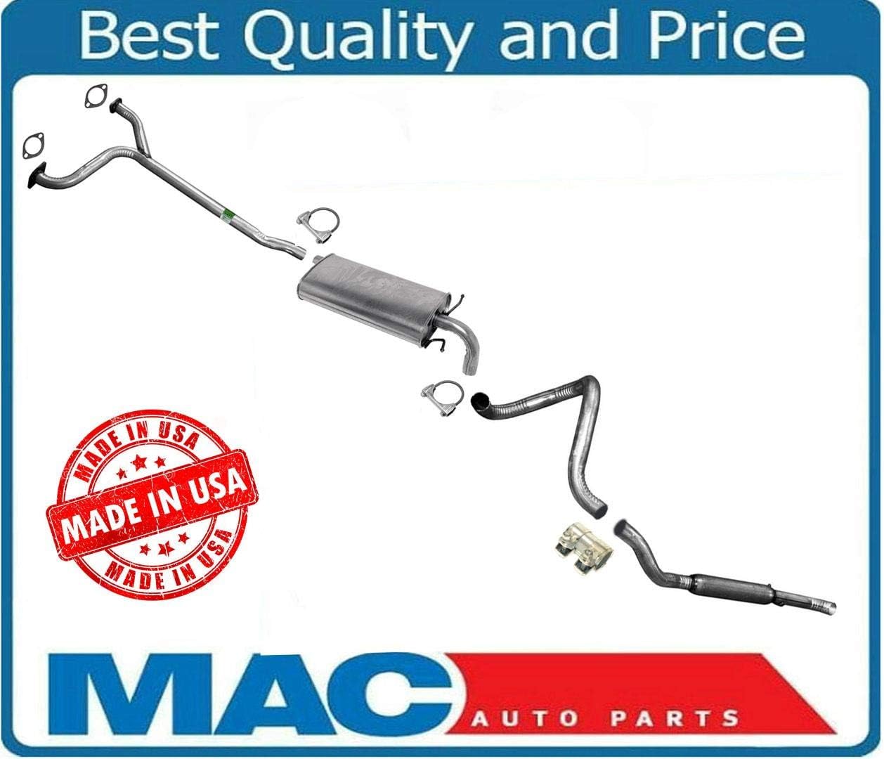 Replacement Parts For Lincoln Town Car 1998-2002 Muffler Y-Pipe Exhaust System Kit