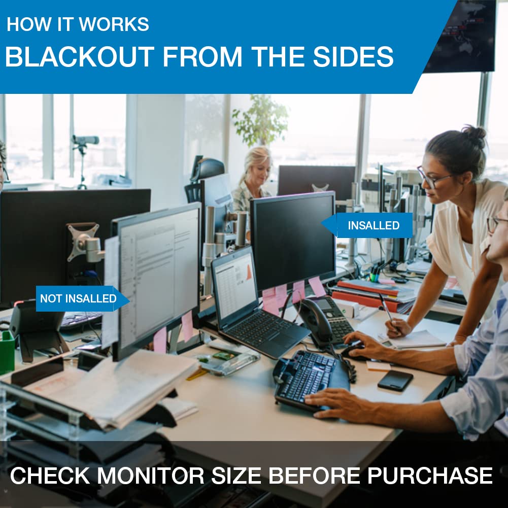 GOWENIC 24 Inch 16:9 Aspect Ratio Computer Screen Filter, Eye Anti-Glare Anti-Scratch Blue Light Blocking Protector Film for Widescreen Computer Monitor