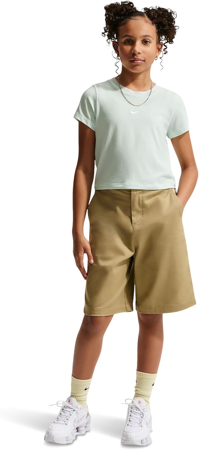 Nike Girls' Sportswear Cropped T-Shirt (Little Kid/Big Kid)