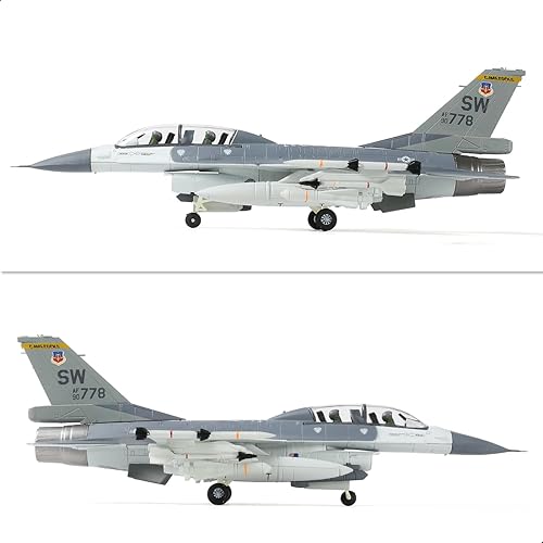 Miniatura 10 de NUOTIE 1100 F-16C Fighting Falcon Fighter Model Metal DieCast Avión de combate modelo avión militar para colección y regalo