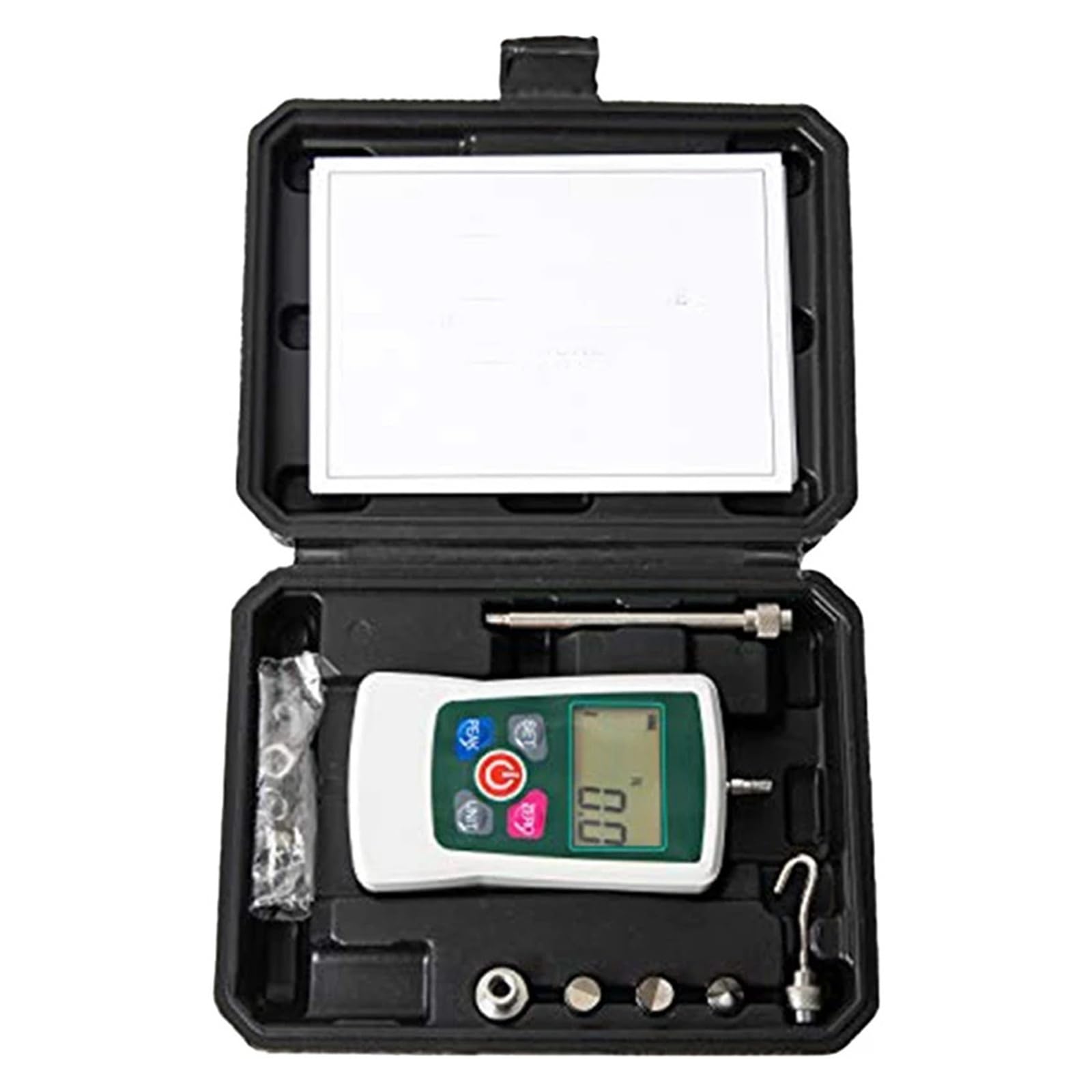 Dynamomètre numérique 300 N - Haute sensibilité - Mesure Newton, livres, kilogrammes, onces avec une faible erreur - Blanc 500 N