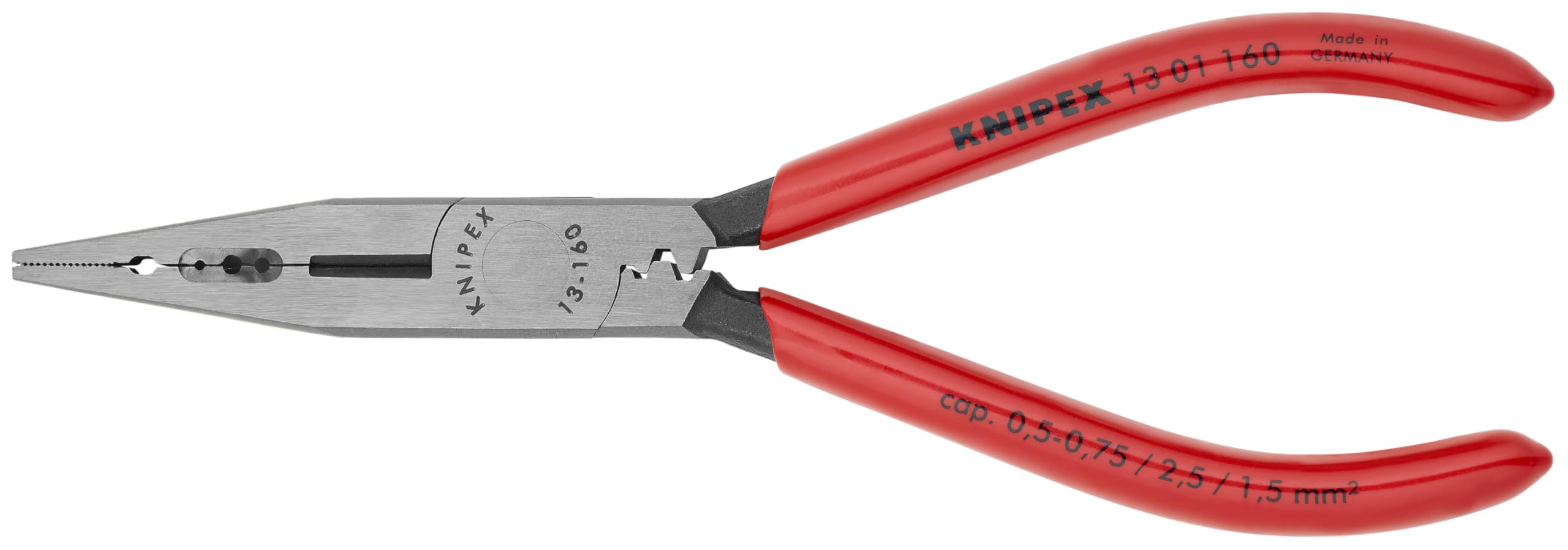 Knipex 1301160 alicates de electricista – 4 AWG 14, 16, 20, 6,25 Pulgadas