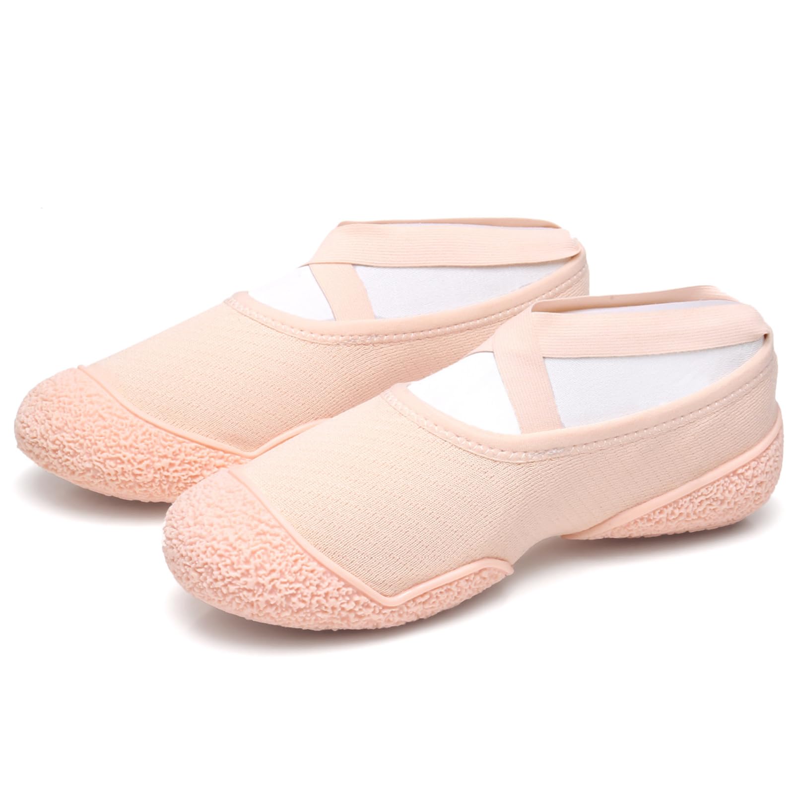 Scarpe da Balletto Donna Bambina Suola Divisa Antiscivolo Scarpe da Balletto Senza Cravatta per Ginnastica Danza Pratica