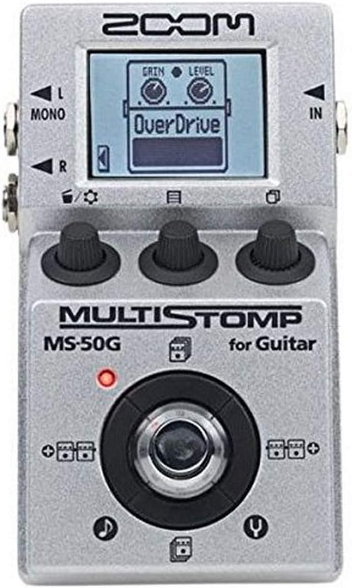Zoom MS-50G MultiStomp Guitar Effects Pedal, Single Stompbox Size, 100 Built-in effects, Tuner