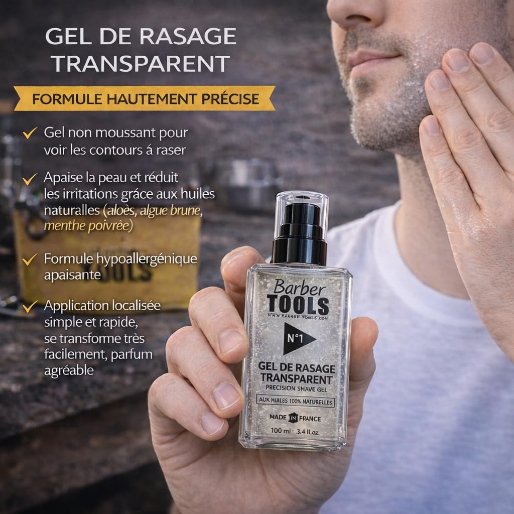 BARER TOOLS - Paquete, con cepillo + peine + tijeras + bolsa, kit de barba
