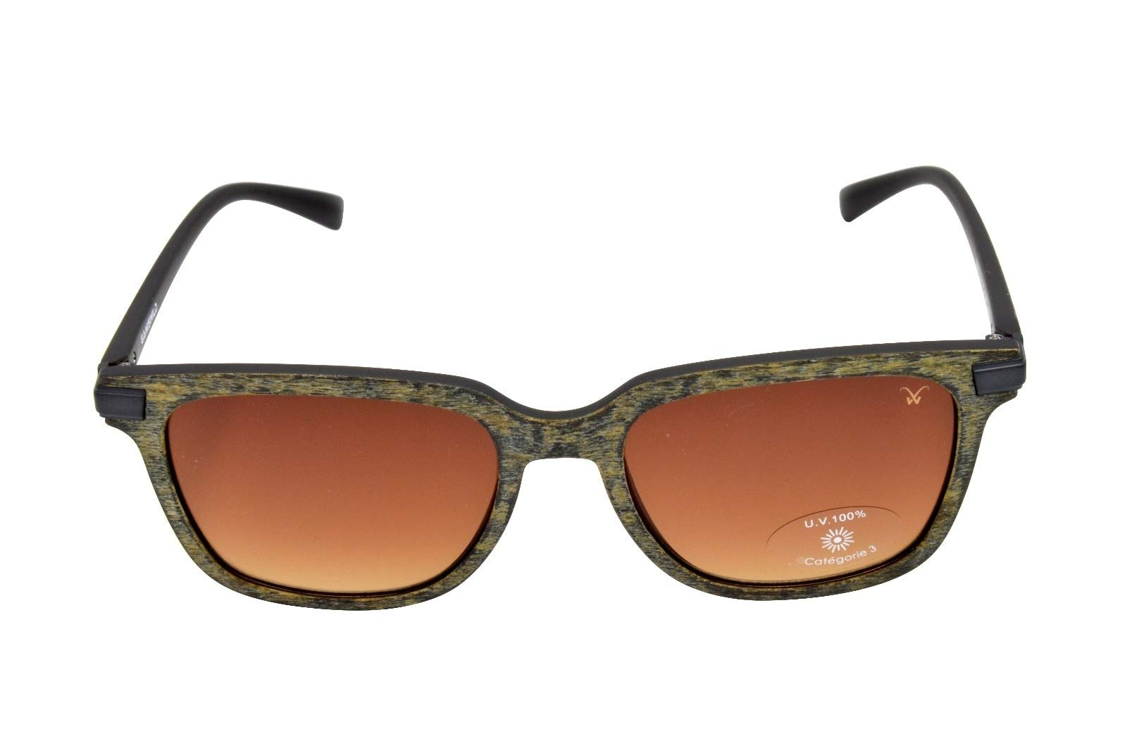 Gamswild WM7032 Sonnenbrille GAMSSTYLE Mode Brille Damen Herren Holzoptik Verlaufsglas Unisex | braun | grau