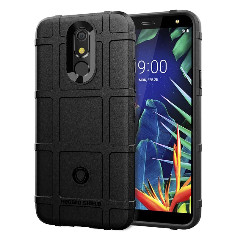 Compatible with LG K40 4G / K12 Plus 4G / X4 (2019) 4G Case,Shockproof Protective Cover,Compatible with LG Solo LTE 4G TPU Soft Shell Phone Case Cover Black