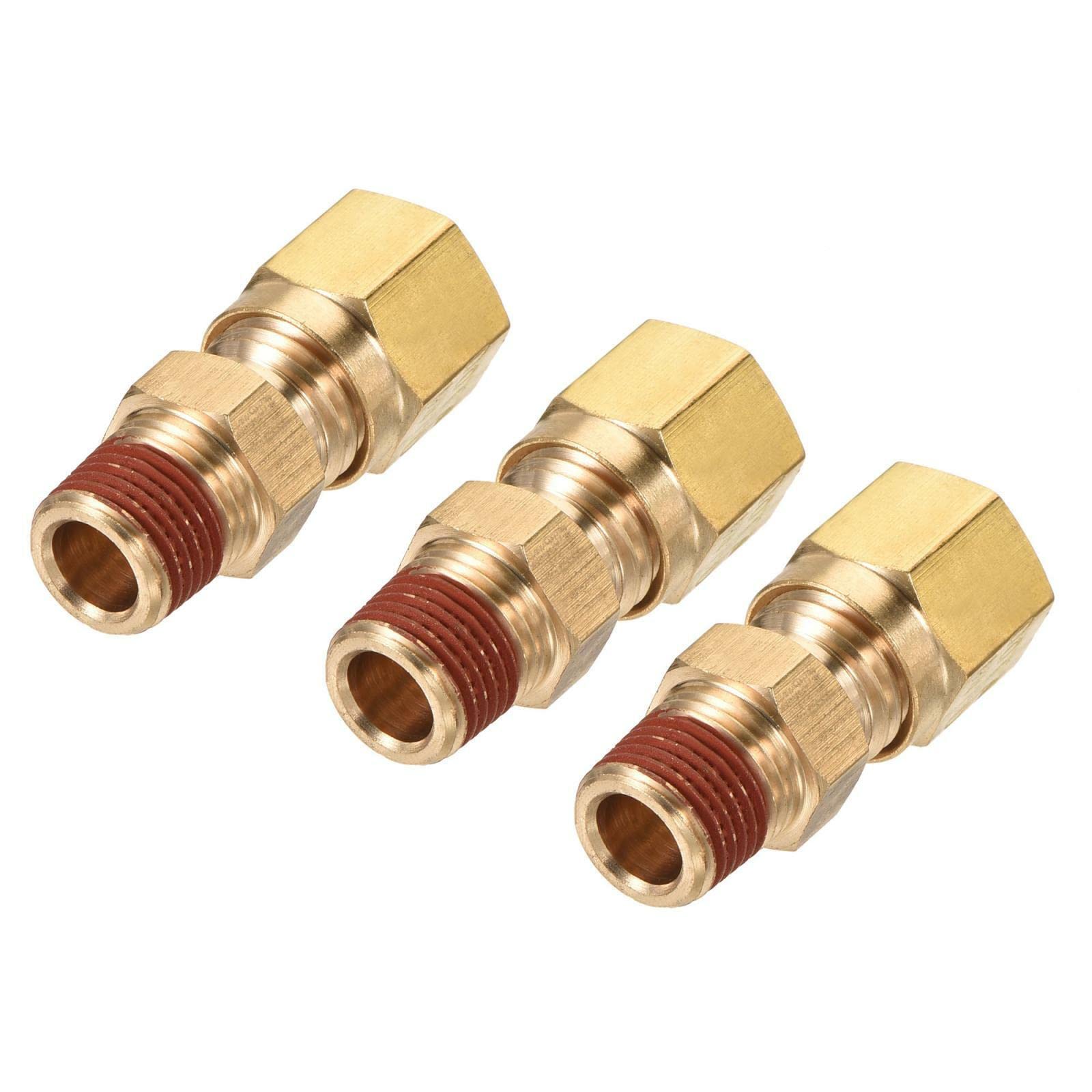 Tool parts Brass Compression Tube Fitting 1/8NPT x 1/4