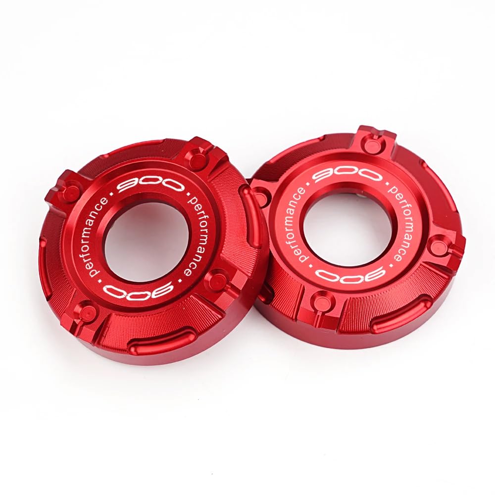 Per Z900 Z900RS Z 900 SE RS 2017-2024 2025 2026 Accessori Moto Anteriore Ammortizzante Cappuccio Tre Stelle Colonna Copertura Trim Alluminio (Rosso)