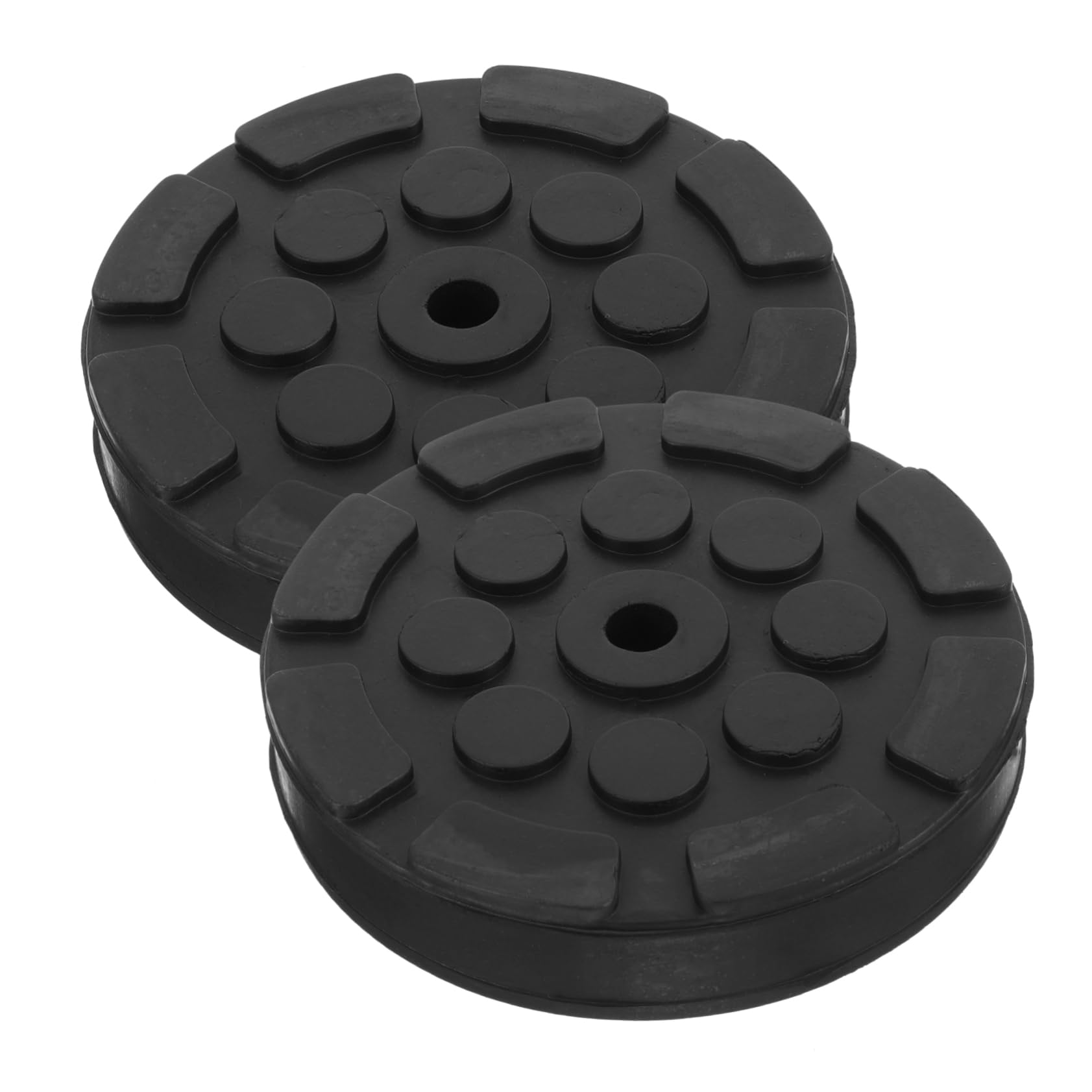 ABOOFAN 4 Set Tampone Gomma Per Sollevatore Auto Adattatore Jack Antiscivolo Resistente Protezione Telaio E Pavimento Riduce E Graffi Per Martinetti E Sollevatori 2 Pezzi*4