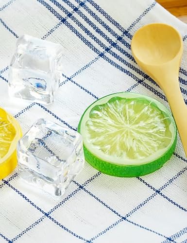 Miniatura 5 de DomeStar 20 piezas de relleno de jarrón transparente, cubos de hielo triturados falsos acrílicos para pecera, jarrón para centro de mesa, mesa de