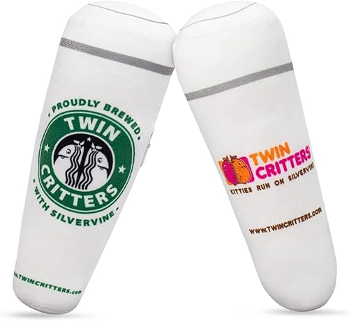 Miniatura 8 de TWINCRITTERS KittiVeggi - Paquete de 2 juguetes orgánicos de sustituto de hierba gatera Silvervine para gatos y gatitos  100% natural cosechado