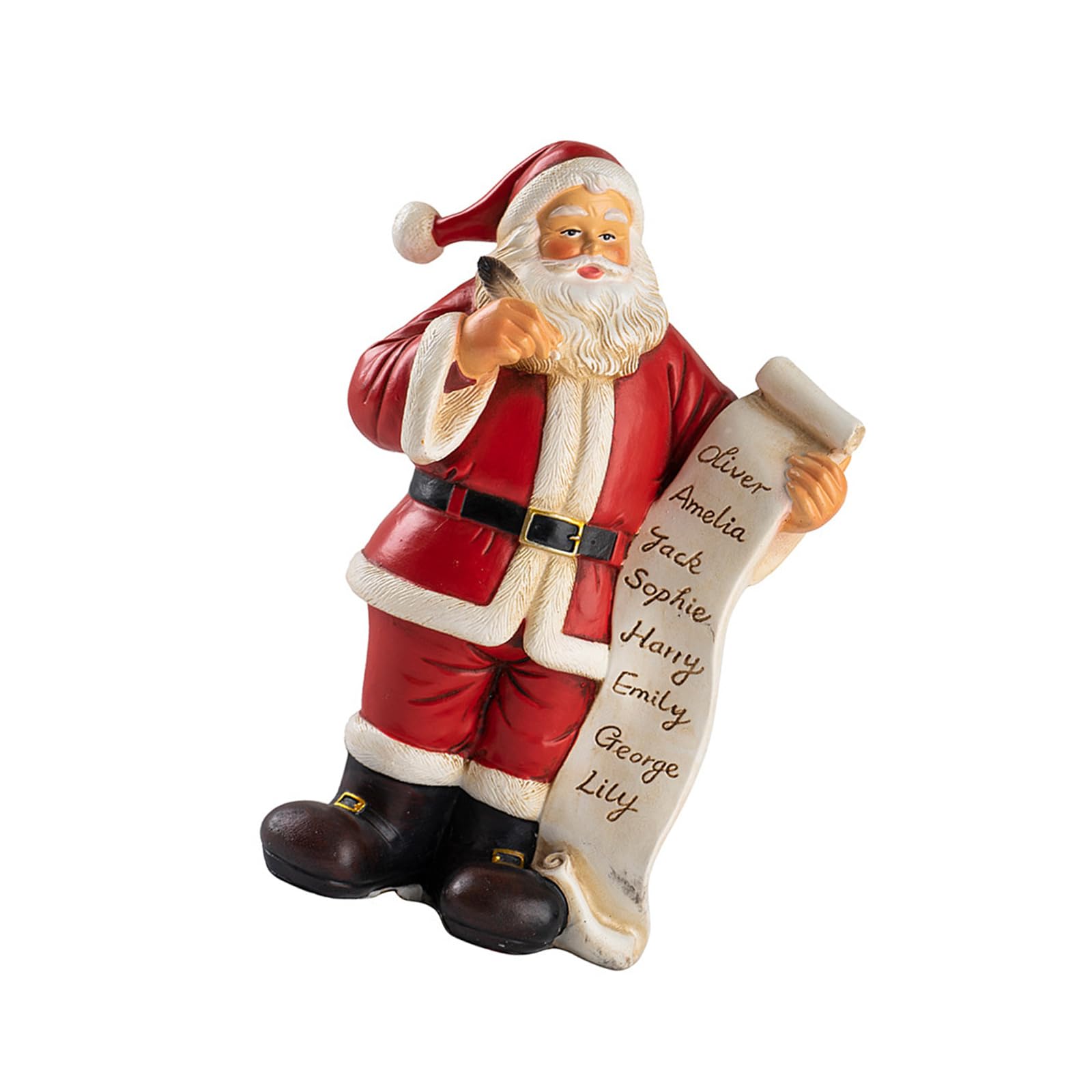 HZBB Christmas Figurine Figure Decor Resin Santa Clauses Statue Christmas Decorative Figurines Table Centerpieces for Holiday Santa Clauses Statues Table Centerpieces