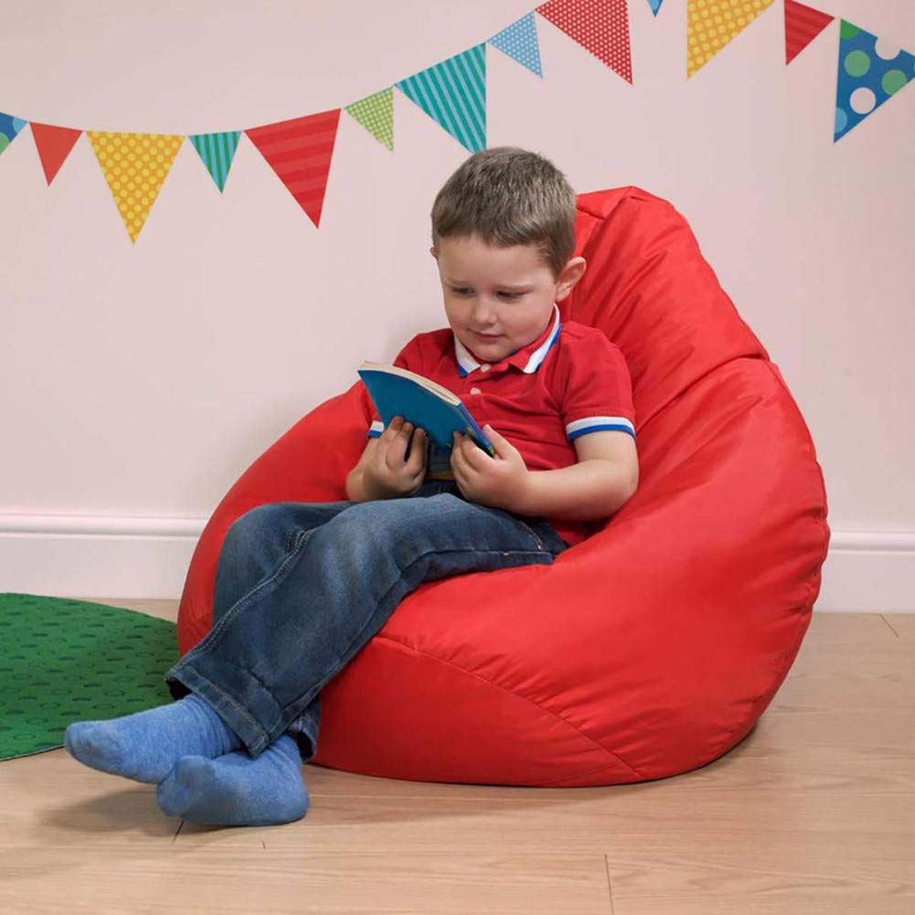 STTC Sitzsack Abdeckung aus Wasserdicht Oxford, Outdoorer Sitzsack Bezug Wechselbezug für birnenförmigen Sitzsack, Ohne Füllstoff,Dark Gray,85 * 115cm