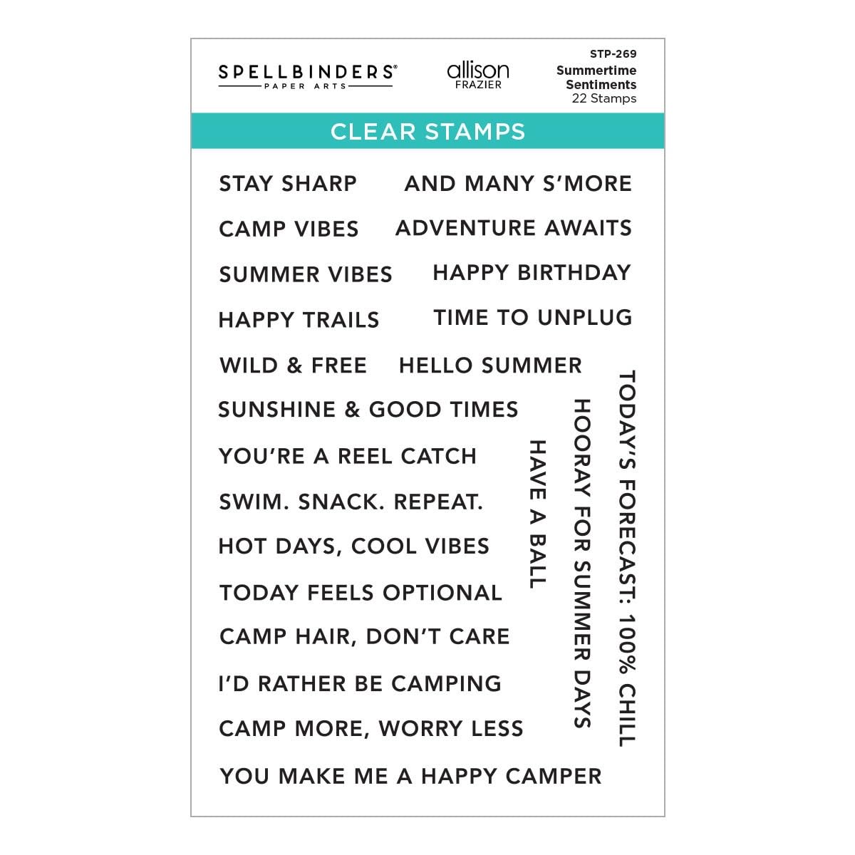 Clear Stamps: Summertime Sentiments by Allison Frazier