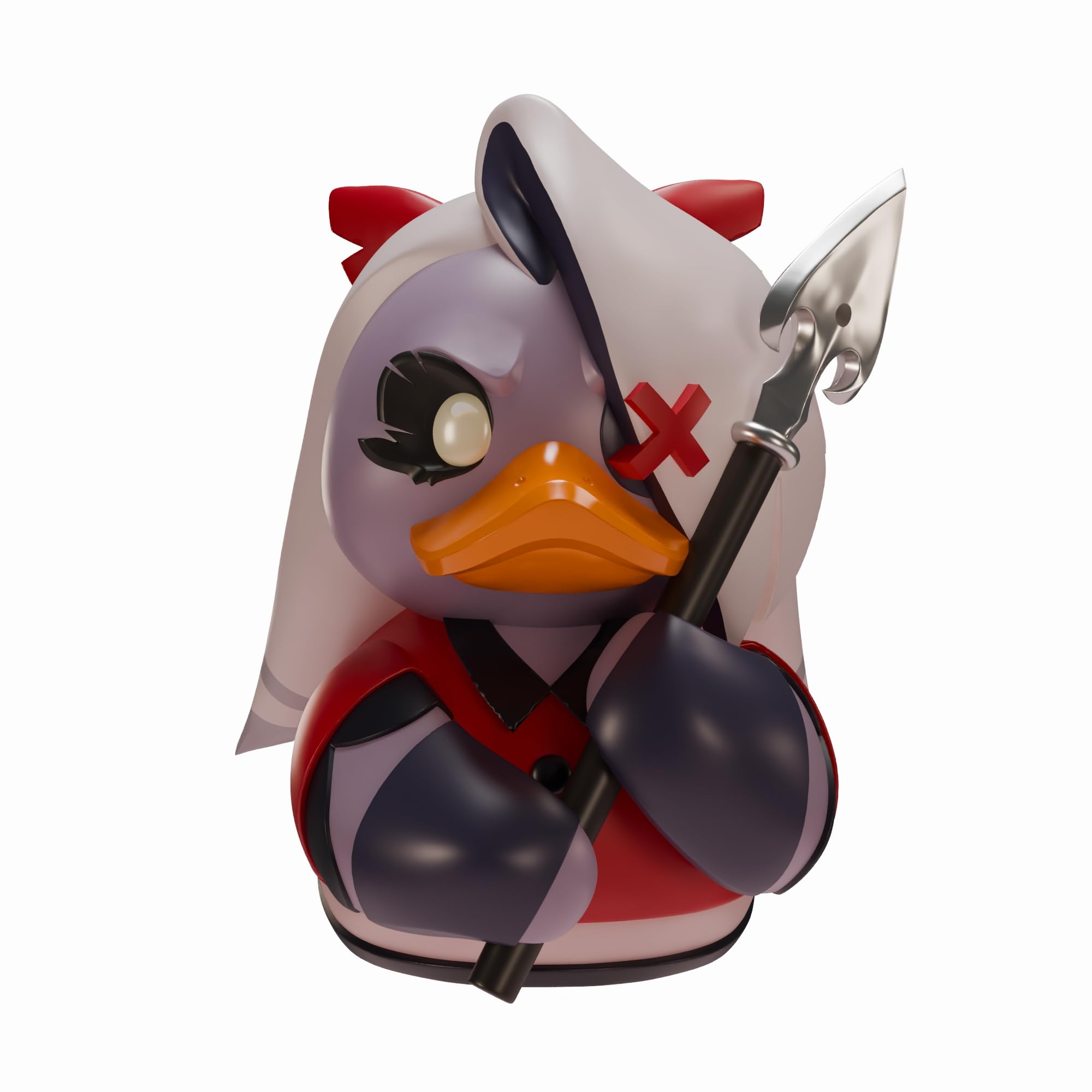 TUBBZ Collectors Edition: Hazbin Hotel - Vaggie Cosplaying Rubber Duck Vinyl Figure – Official Collectible for Fans of Hellaverse