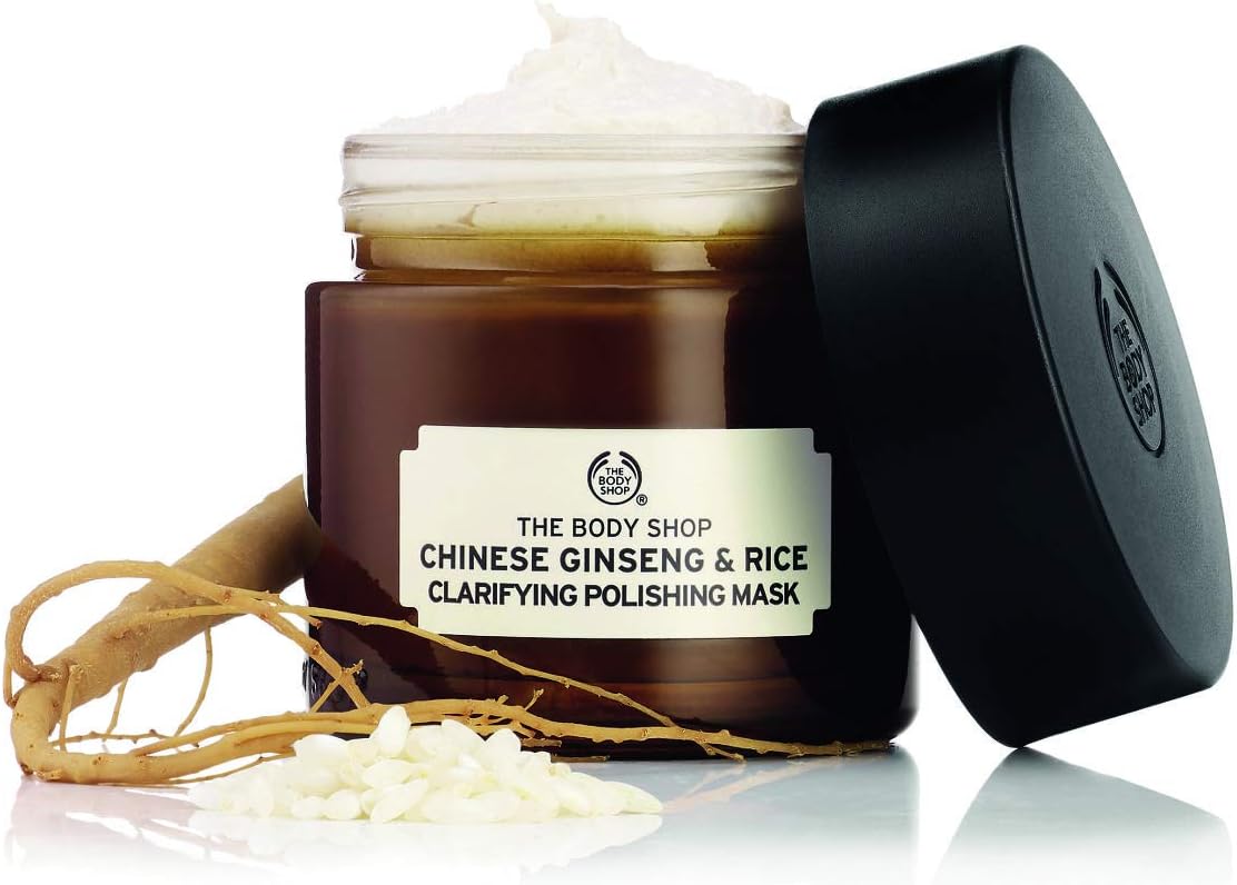 The Body Shop Chin. Ginseng & Rice Clar. Pol. Mask 75ml, 020 Wake Up Your Lips, 75 ml (Pack of 1) - Image 3