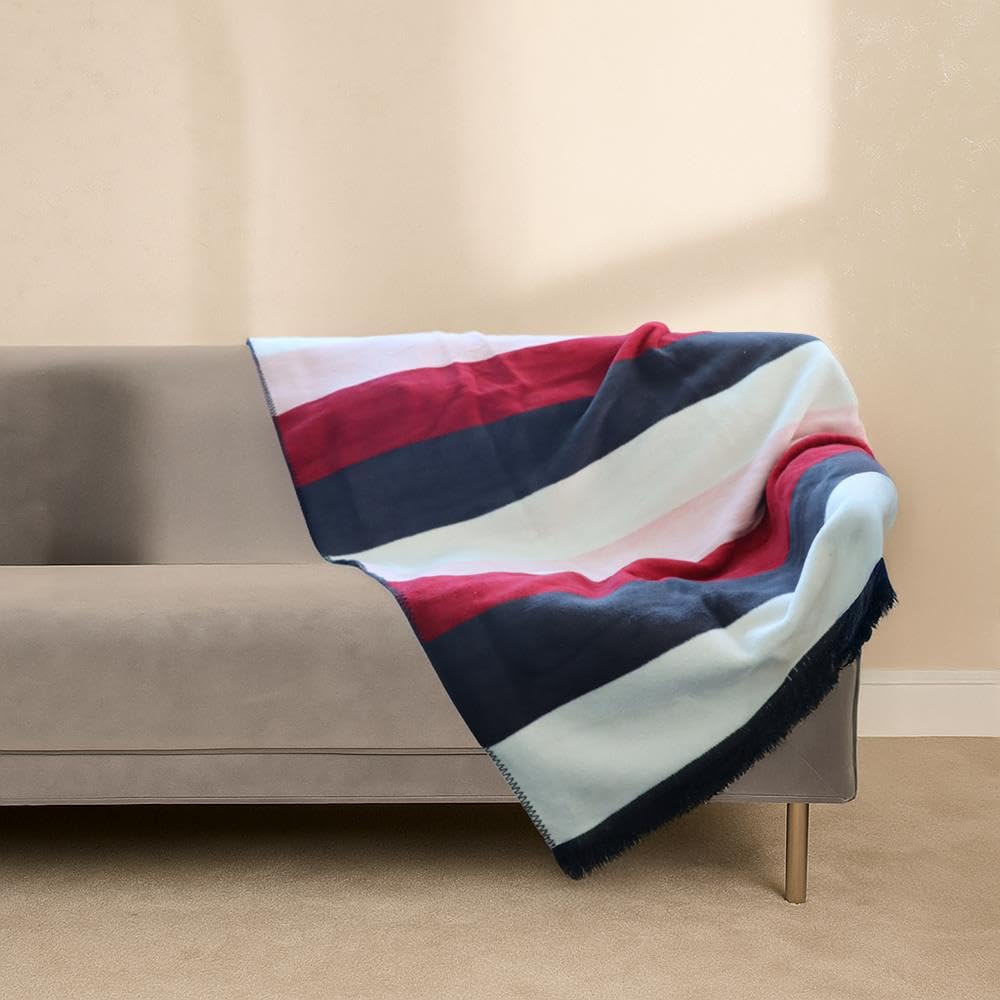 Bigghome Çift Kişilik Battaniye 200 x 220 cm (Ritim)