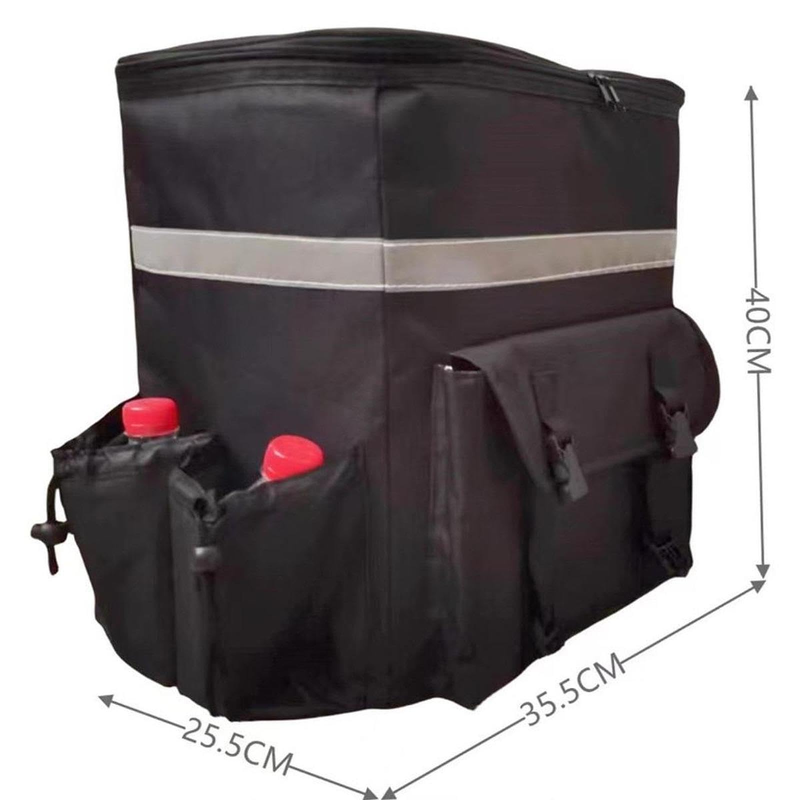 Large Pizza Delivery Bag Thermal Food Bag Portable Leakproof Grocery Shopping Bag Catering Cool Bag for Commercial Use Picnic