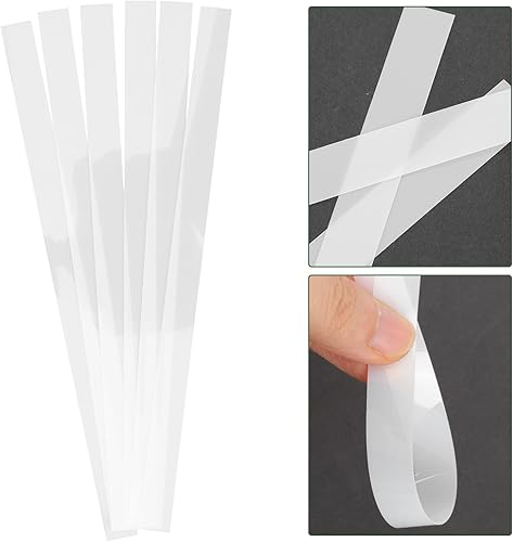 Miniatura 8 de Correas de tambor de trampa, 6 piezas de tiras de montaje de alambre de Mylar de 9.84 pulgadas, piezas de alambre para marchas y tambores