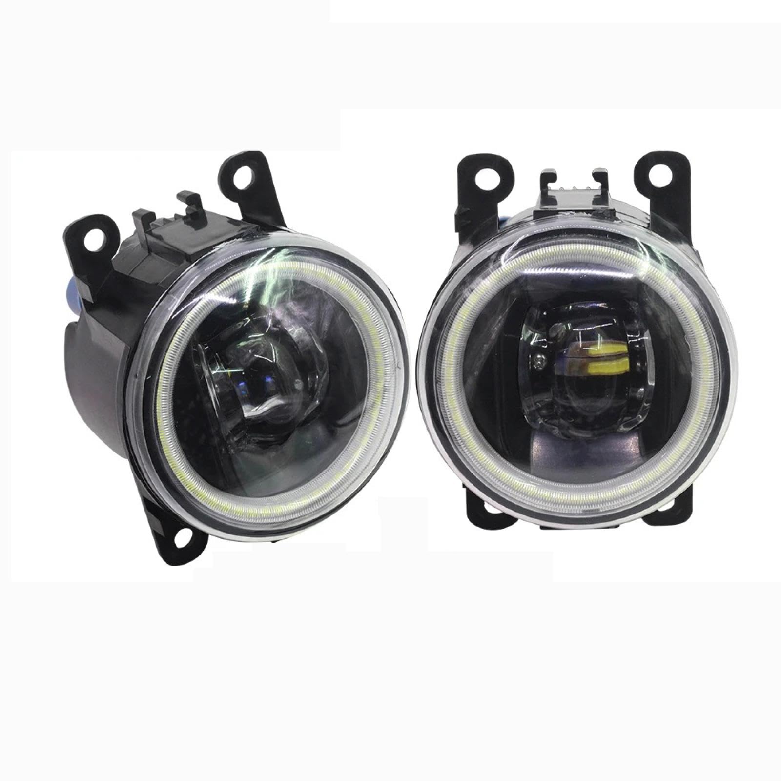 Mistlampen 2 szt. Żarówka samochodowa LED H11 Światła przeciwmgielne + Światła do jazdy dziennej DRL Angel Eye 12V Dla Ranger 2005-2015