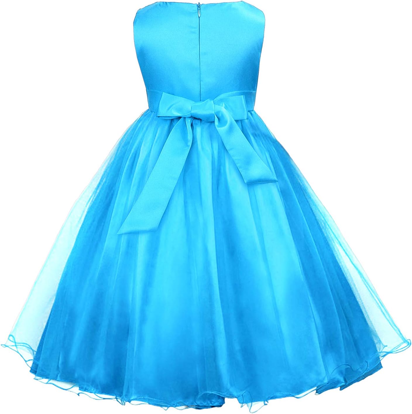 Acecharming Girls Dresses Sequin Flower Girls Party Dress Bridesmaid Ball Gown Wedding Tulle 3-10 Years - Image 3
