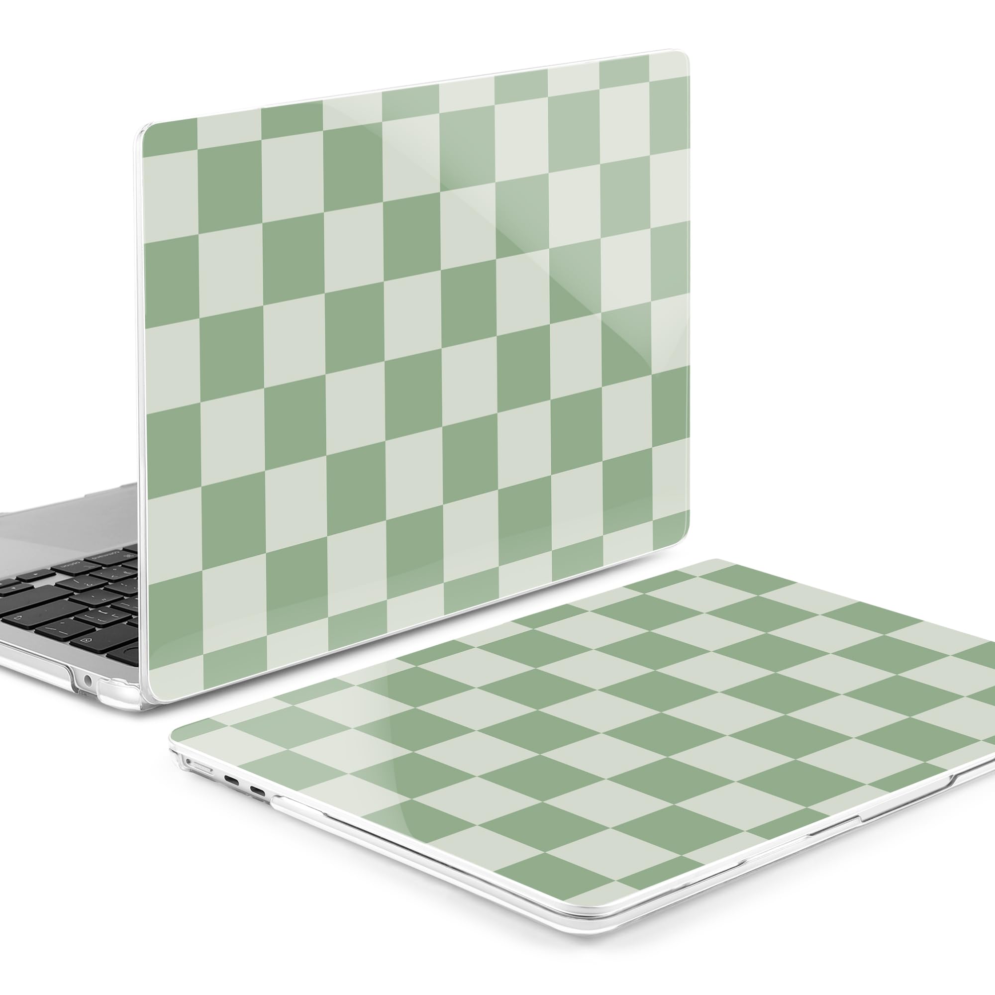 MEEgoodo Funda para MacBook Air de 15 pulgadas M4/M3/M2 2025 2024 2023, funda compatible con modelo (A3241/A3114/A2941) para MacBook Air de 15 pulgadas, laptop con teclado y cubierta de cámara y