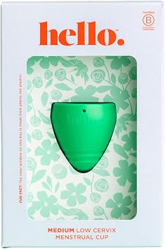Cup Low Cervix Menstrual Cup | Award Winning Reusable Soft Flexible Alternative to Pads & Tampons | Sustainable Feminine Hygiene | Leak Proof | Holds 21ml | 41mm Diameter, 43mm L Medium