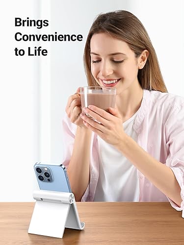 Miniatura 6 de UGREEN Soporte portátil para teléfono celular, color negro, con soporte para teléfono celular blanco, compatible con iPhone 14 Pro 14 Plus13 Pro Max