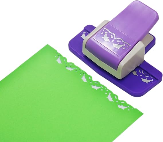CADY Craft Punch Success Tools Edger Punch, Scroll Pattern, Large,Tools Edge Paper Punch (8721-3)