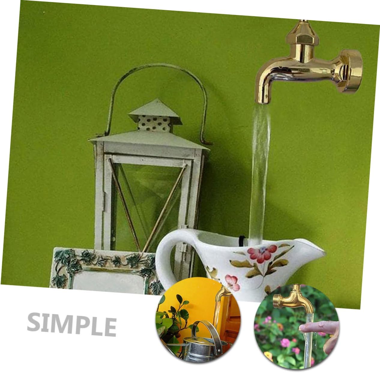 2 Sets Fountain Faucet Courtyard Decor Watering Fountain Invisible Faucet Floating Spout Garden Decor Watering Can Flow Device Ornament Outdoor Acrylic Tube Plastic image 5