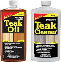 Vista 9 de STAR BRITE Aceite de teca dorada prémium de 16 onzas, sellador, conservador y acabado para teca al aire libre y otras maderas finas (085116PW)