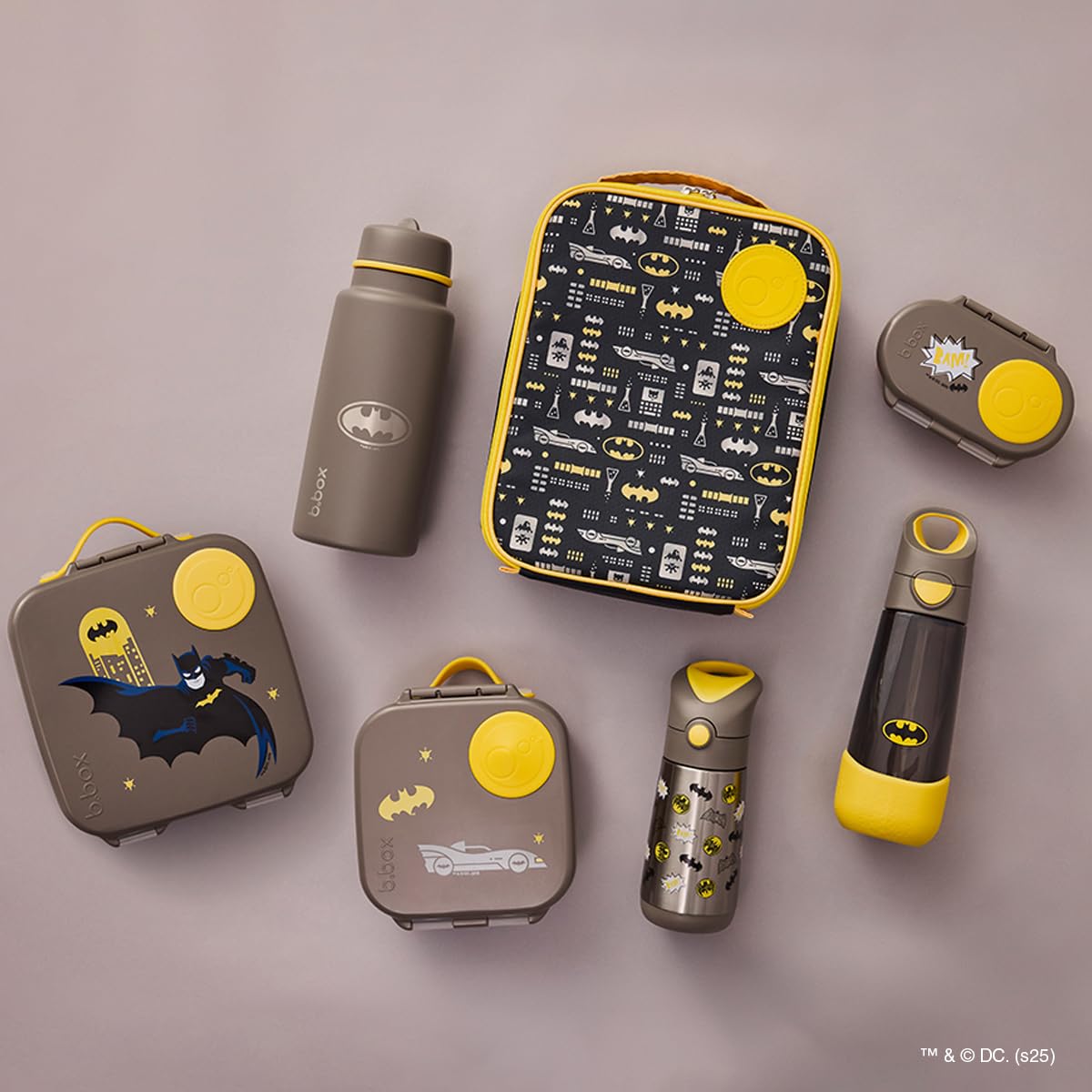 Bbox - Borsa termica per il pranzo, flessibile, motivo: Batman