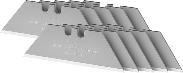 Stanley 1991B Knife Blades Yellow Dispenser of 10 STA211911, Silver