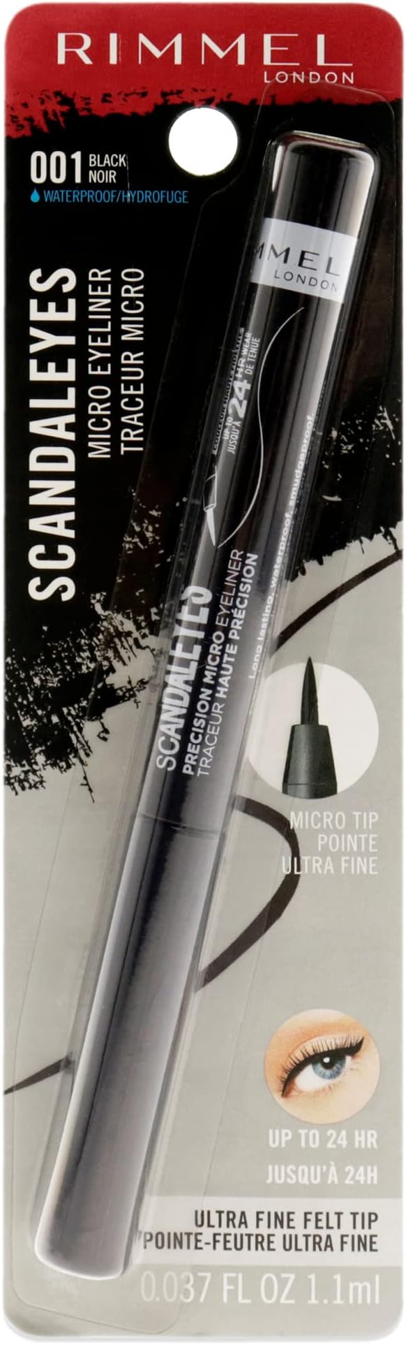 Rimmel Scandaleyes Micro Eye Liner, Black