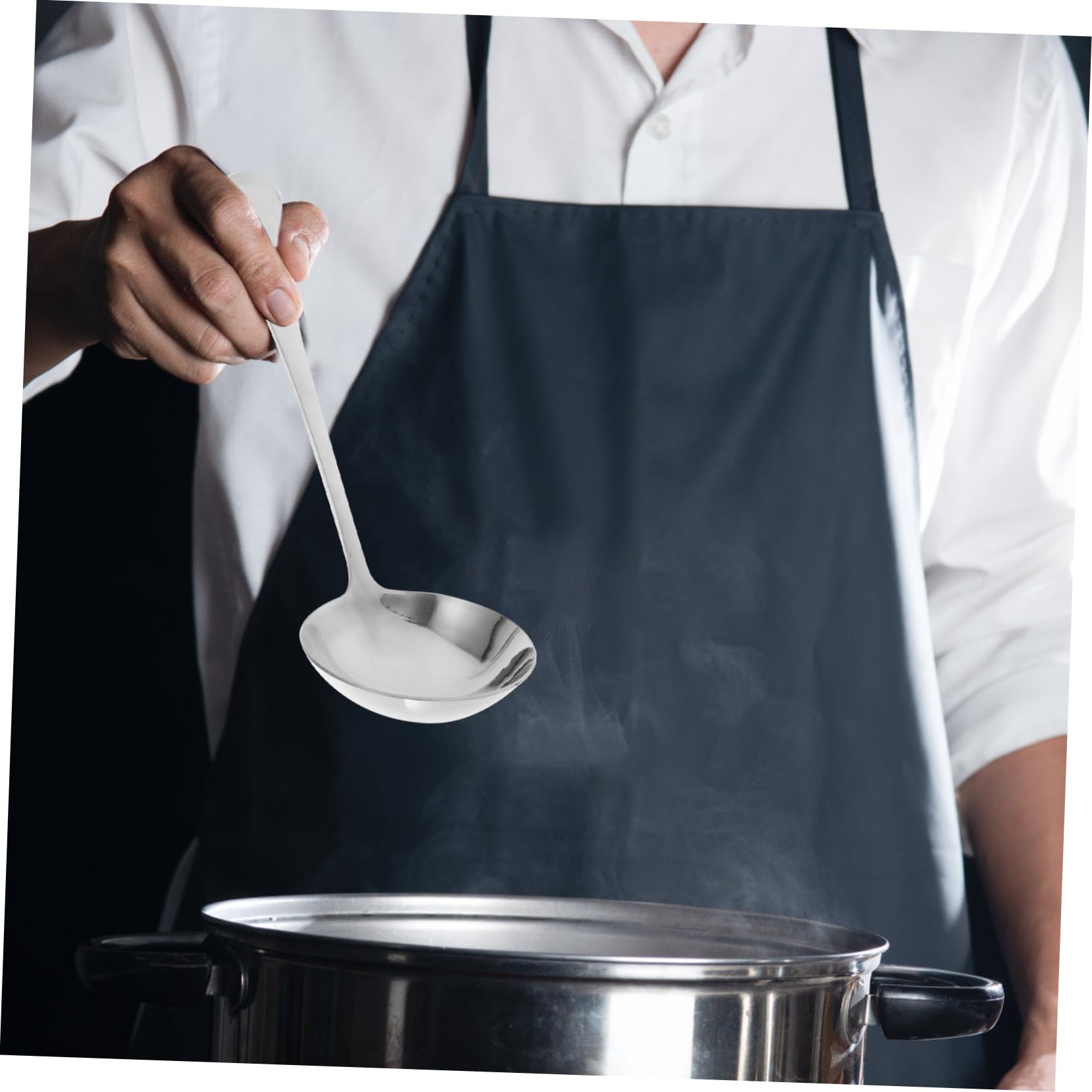 Uonlytech Set di Posate da Cucina Include Forchetta, Coltello e Cucchiaio in Acciaio Inossidabile Argento Design Ergonomico per Pranzi in Casa e Attività All'aperto